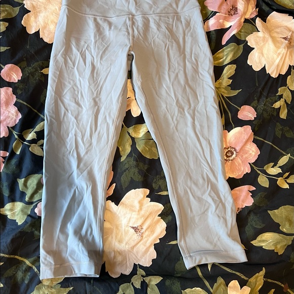 Cropped Baby Blue Lululemon Leggings - Picture 2 of 4